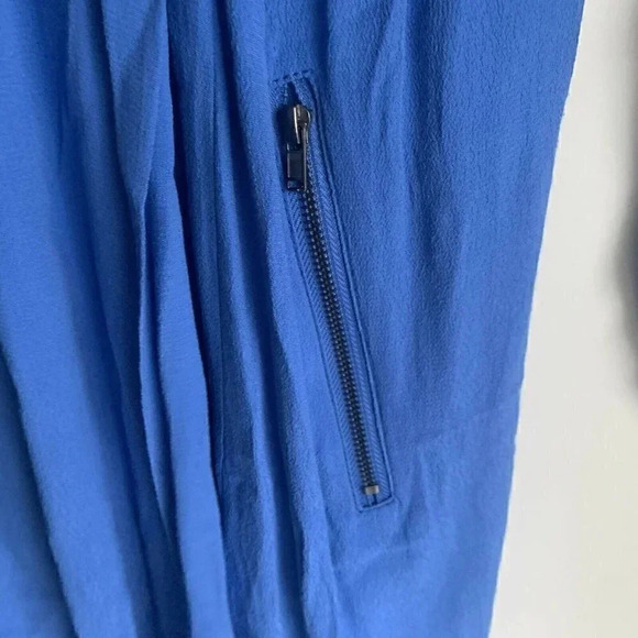 Anthropologie Maeve Size small  Blue Lene Crepe Faux Wrap Dress - Picture 5 of 6